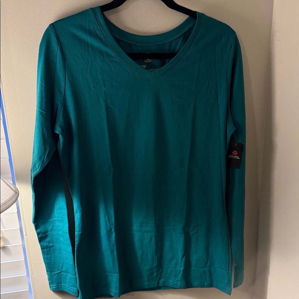 Teal Long Sleeve Women's Top